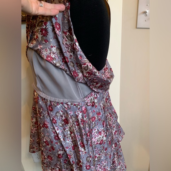 Silk Tiered Floral Summer Dress - Picture 8 of 11